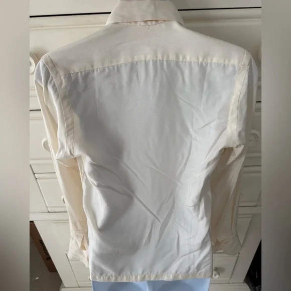 Vtg silk Christian Dior for Saks Fifth Avenue-Vintage Cream Women's Blouse- - Picture 5 of 16